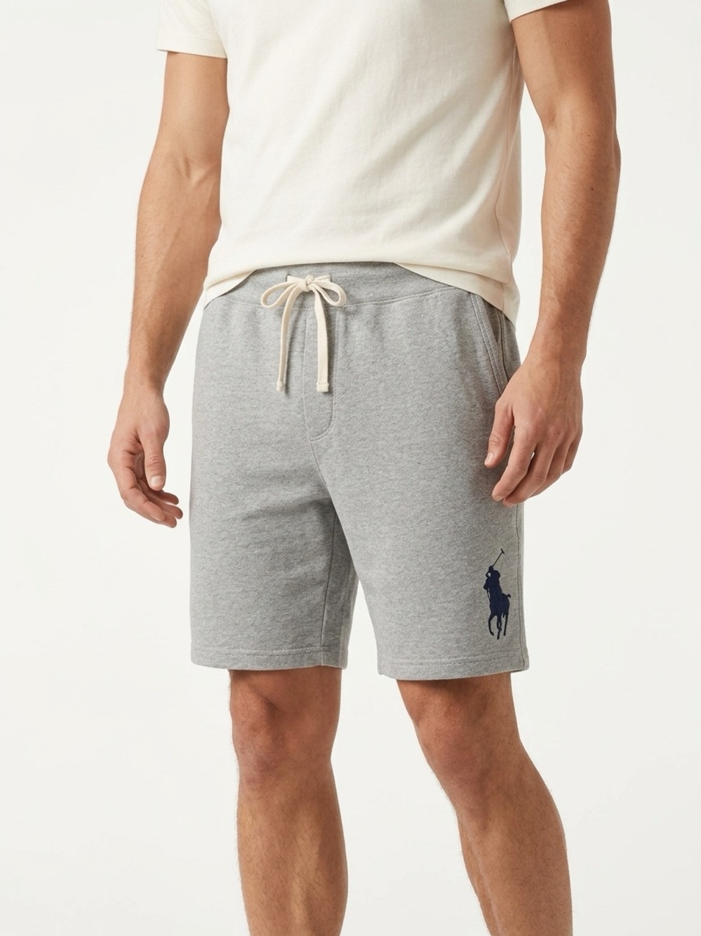 Polo Ralph Lauren Big Pony Sweat Shorts Cotton Heather Gray XL